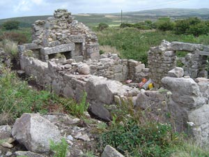 North elevation, looking east towards Mulfra and Castle an Dinas.